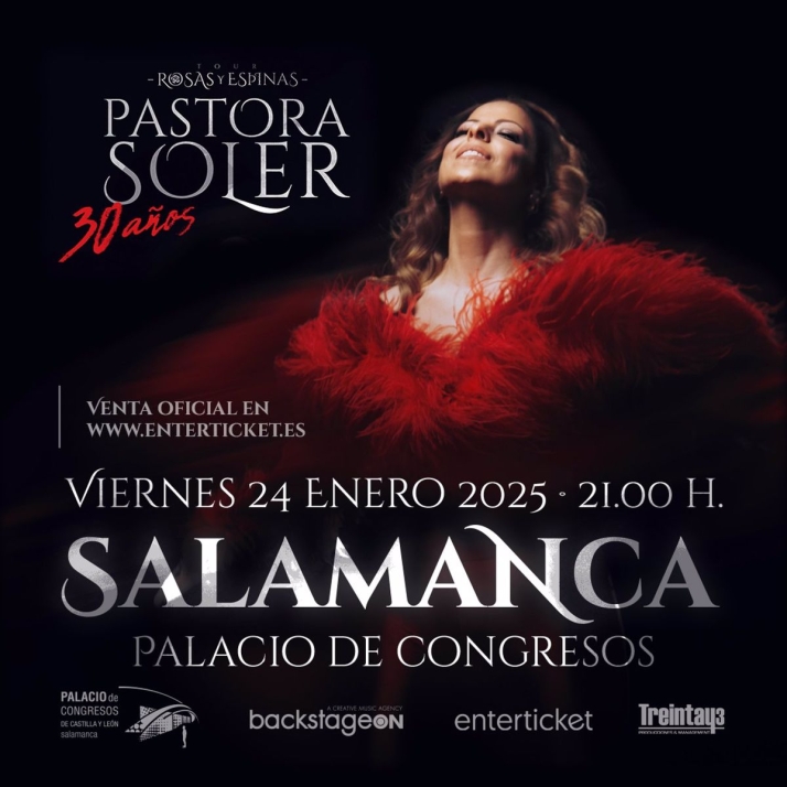 Pastora Soler regresa este viernes a Salamanca con su gira 'Rosas y espinas - 30 a&ntilde;os' | Imagen 1