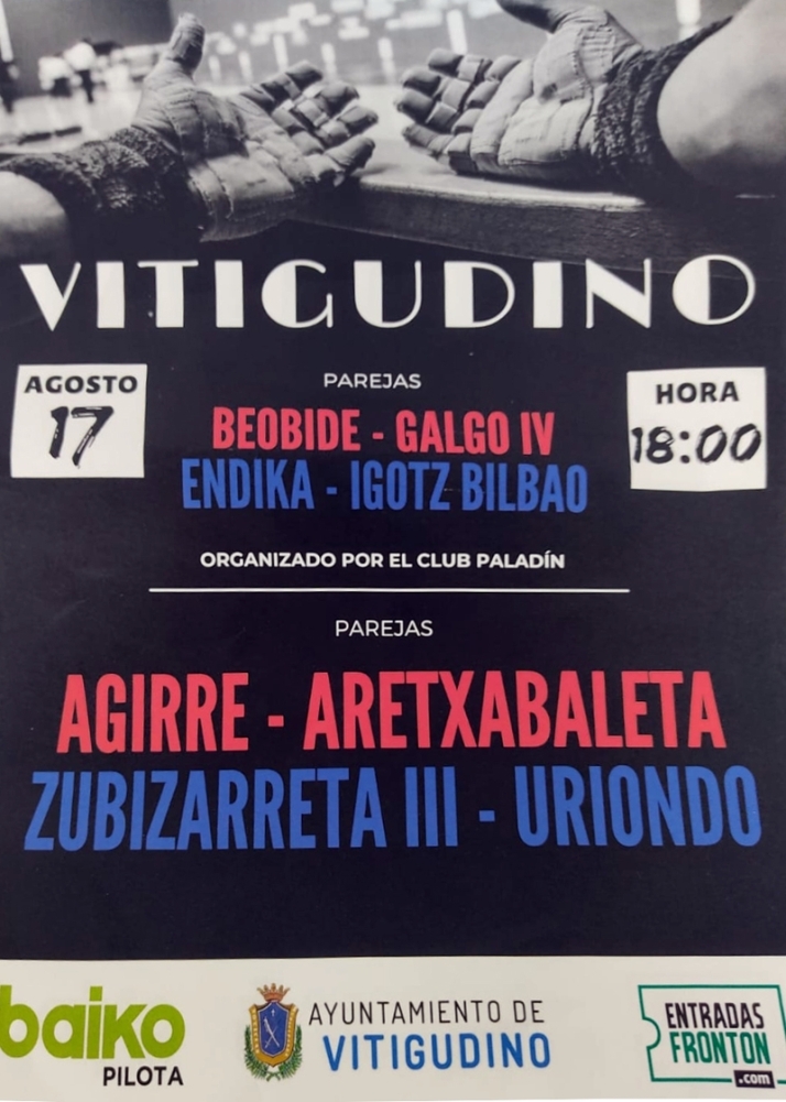 Interesante cartel de pelota a mano para el 17 de agosto en Vitigudino | Imagen 1