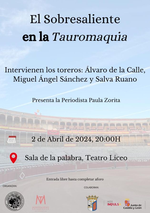 'El Sobresaliente en la Tauromaquia', a debate en Salamanca | Imagen 1