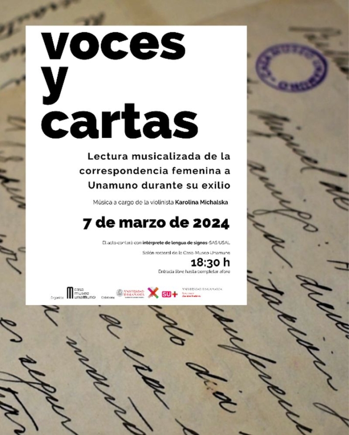 &lsquo;Voces y Cartas&rsquo;: lectura musicalizada de la correspondencia femenina a Unamuno durante su exilio | Imagen 1