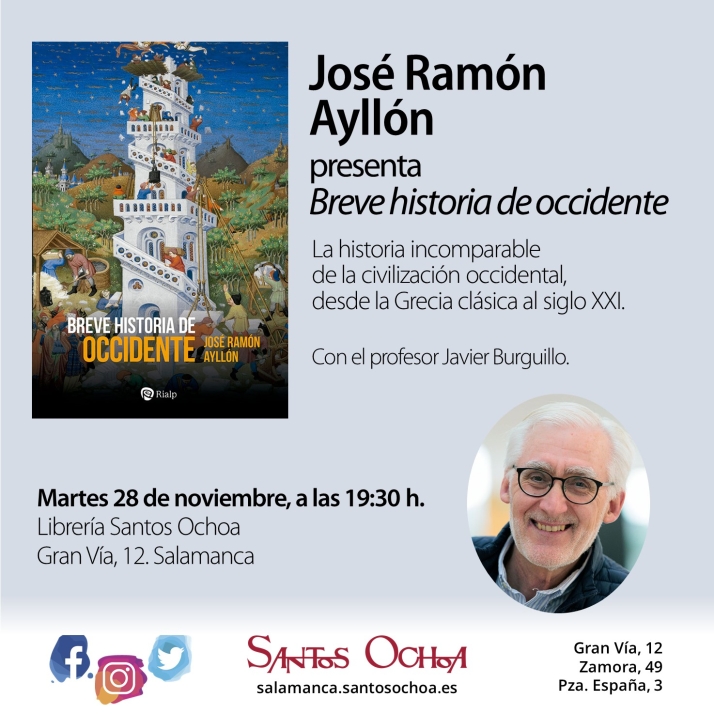 Jos&eacute; Ram&oacute;n Ayll&oacute;n presenta la 'Breve historia de occidente, de la Grecia cl&aacute;sica al siglo XXI'  | Imagen 1