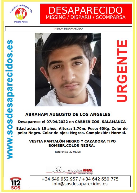 Buscan a un menor de 15 a&ntilde;os desaparecido en Cabrerizos desde el pasado 7 de abril  | Imagen 1
