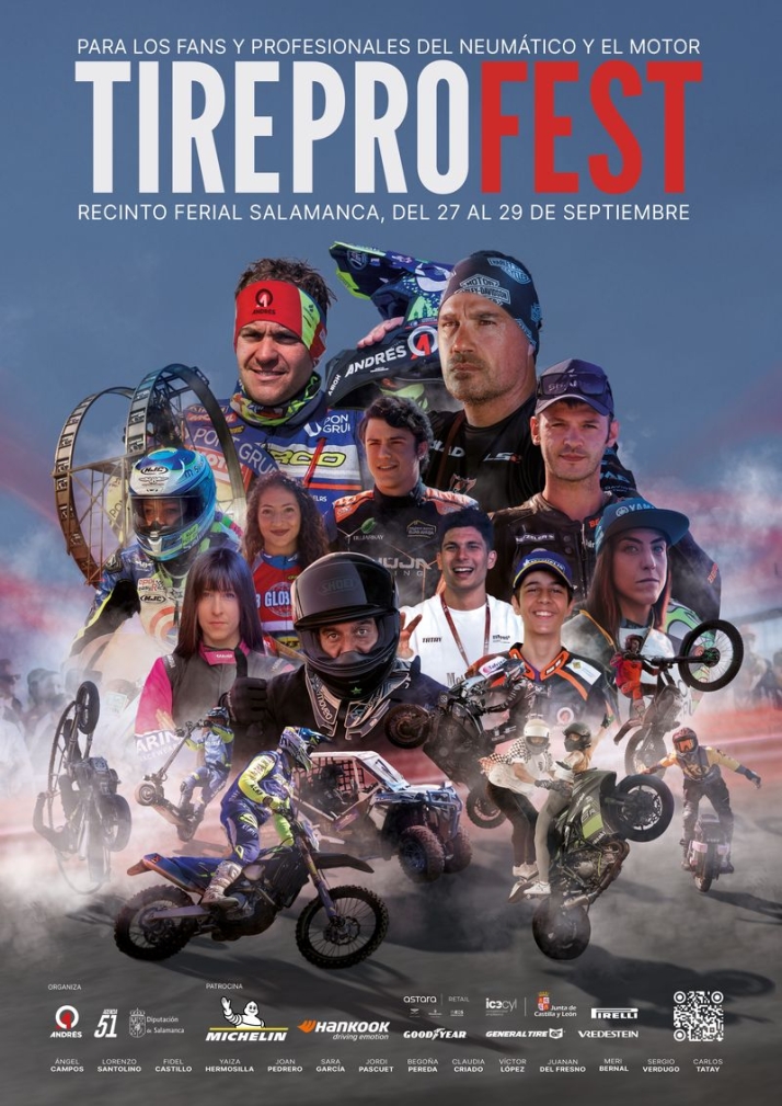 Tire Pro Fest re&uacute;ne a los fans y profesionales del neum&aacute;tico y el motor del 27 al 29 de septiembre en Salamanca | Imagen 1