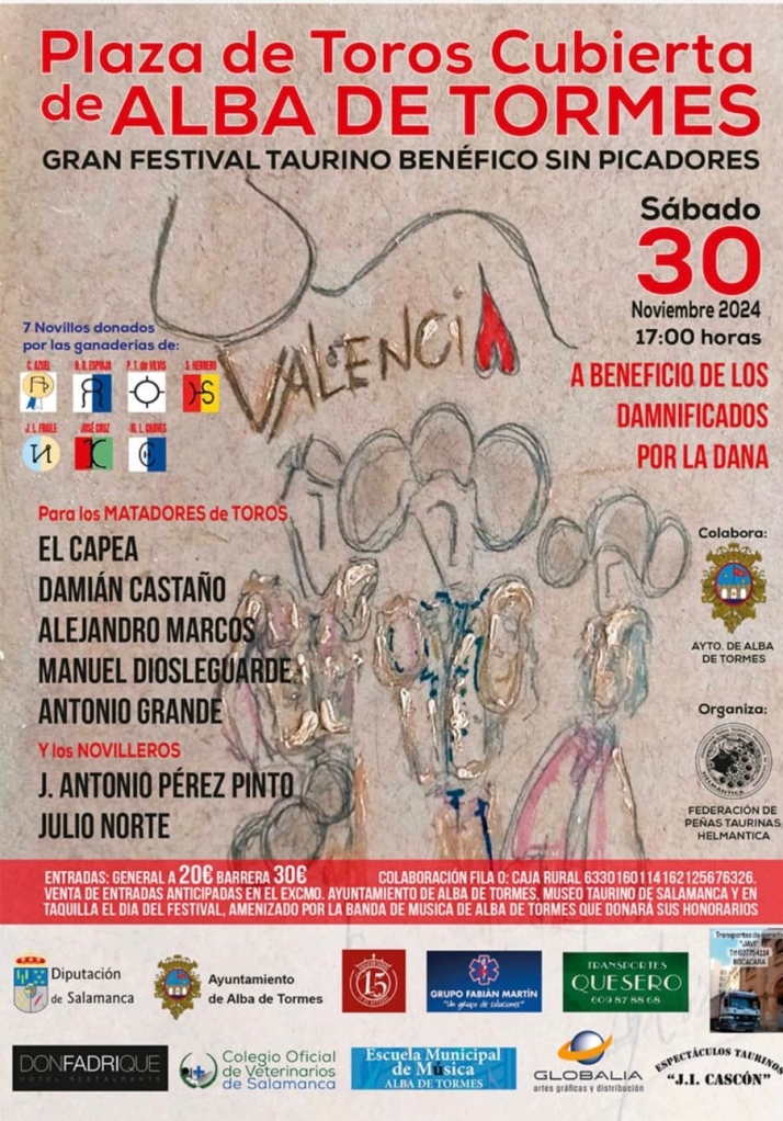 Presentado el cartel del esperado festival taurino solidario de Alba de Tormes | Imagen 1