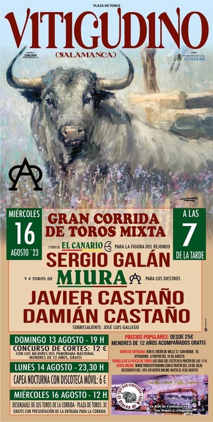 La corrida de Miura, broche al cartel taurino de las Ferias y Fiestas de Vitigudino | Imagen 1