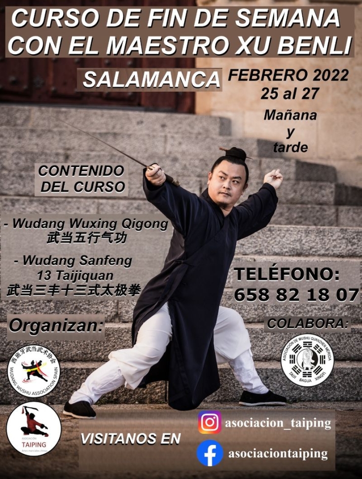 El maestro Xu Benli ofrecer&aacute; en Salamanca un curso de Artes Marciales Wudang | Imagen 1