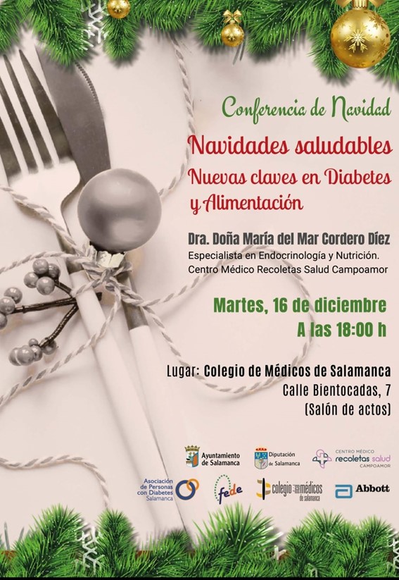 Conoce las claves para una Navidad saludable con diabetes en esta conferencia en Salamanca | Imagen 1