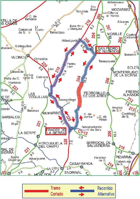 La carretera DSA-204 estar&aacute; cortada cinco meses al tr&aacute;fico | Imagen 1