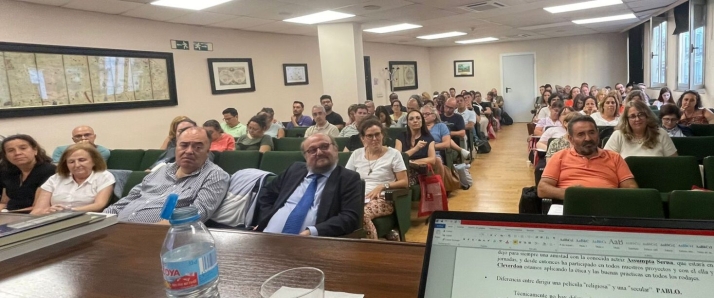 Juan Carlos Sánchez y Pablo Moreno imparten una conferencia en Madrid en el curso ‘Cine y Religión’ | Imagen 1