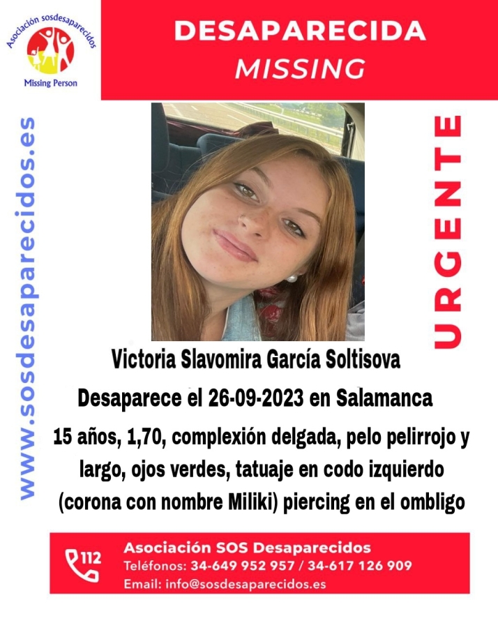 Buscan a una menor de 15 a&ntilde;os desaparecida en Salamanca  | Imagen 1