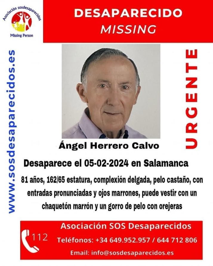 Buscan a un hombre de 81 a&ntilde;os desaparecido en Salamanca | Imagen 1