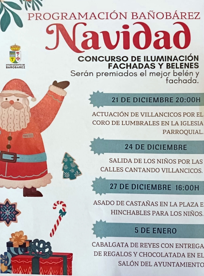 El Ayuntamiento de Ba&ntilde;ob&aacute;rez ya tiene el programa navide&ntilde;o de actividades | Imagen 1