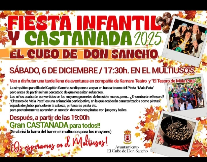 El Cubo de Don Sancho combina una fiesta infantil de piratas y una castañada | Imagen 1