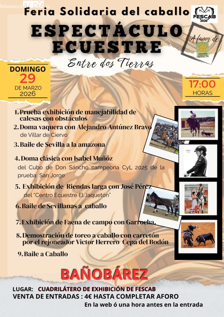 Foto 2 - Ba&ntilde;ob&aacute;rez celebrar&aacute; la V Feria Solidaria del Caballo a beneficio de AERSCyL