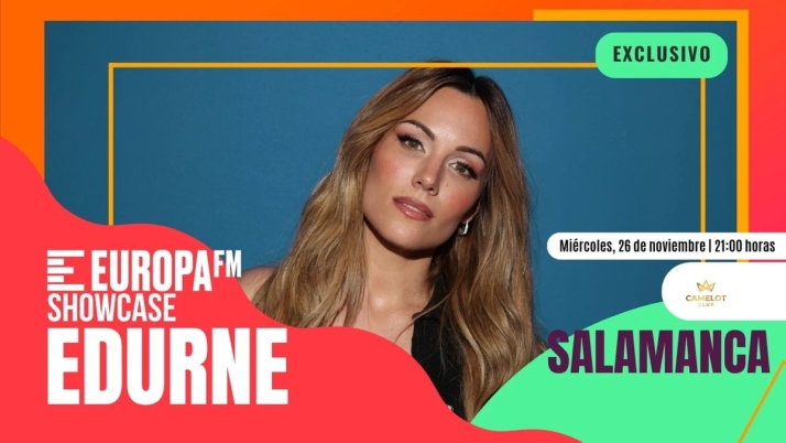 Edurne ofrecer&aacute; un concierto exclusivo y gratuito en Salamanca | Imagen 1