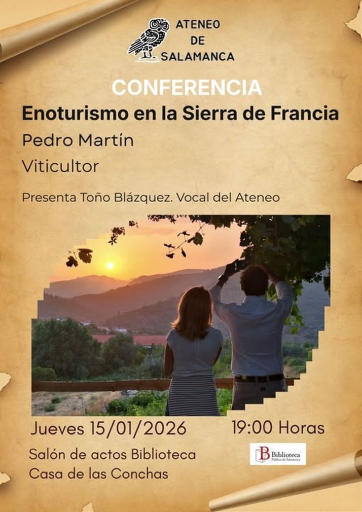 El enoturismo en la Sierra de Francia protagoniza una nueva cita del Ateneo de Salamanca | Imagen 1