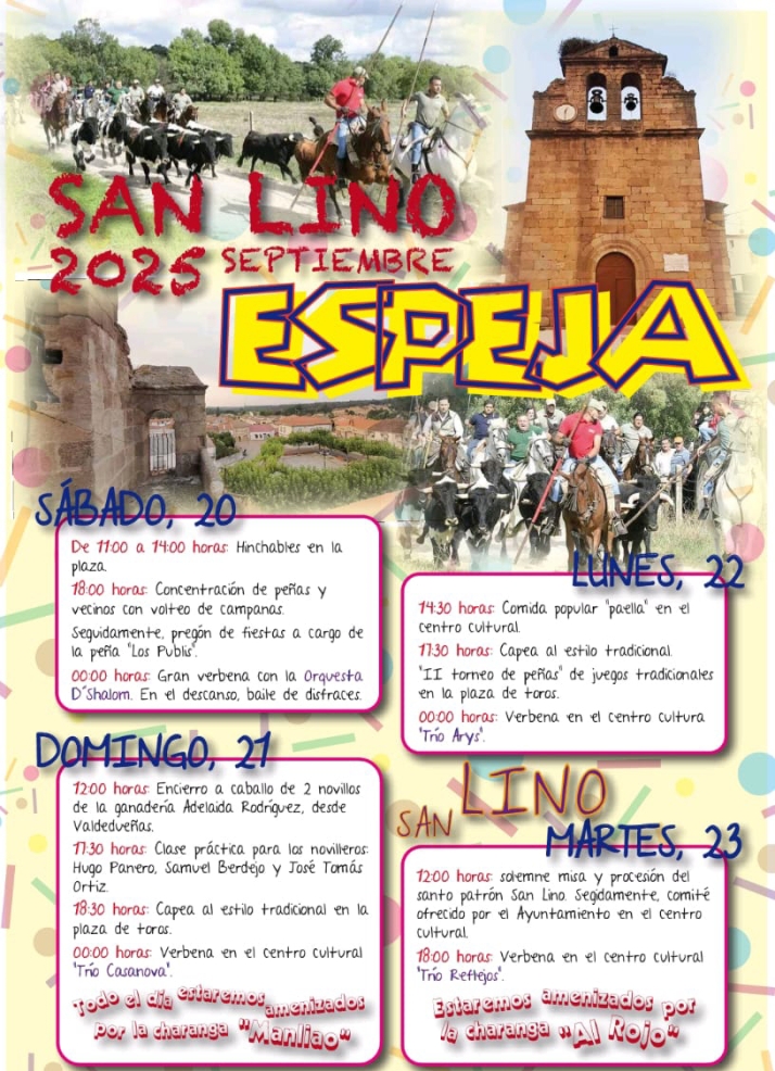 Espeja cuenta las horas para sus fiestas: cuatro d&iacute;as de tradici&oacute;n taurina y devoci&oacute;n a San Lino | Imagen 1
