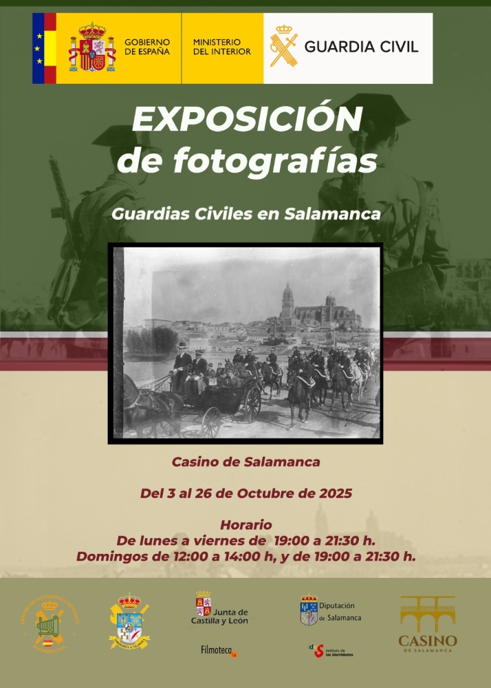 La historia de la Guardia Civil en Salamanca a través de una exposición fotográfica en el Casino | Imagen 1