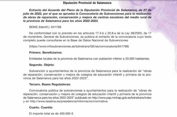 La Diputaci&oacute;n convoca el curso de monitor deportivo escolar de iniciaci&oacute;n y la subvenci&oacute;n para los centros escolares rurales | Imagen 1