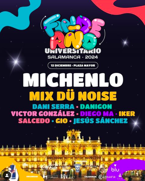 Este es el cartel oficial de artistas del Fin de A&ntilde;o Universitario  | Imagen 1