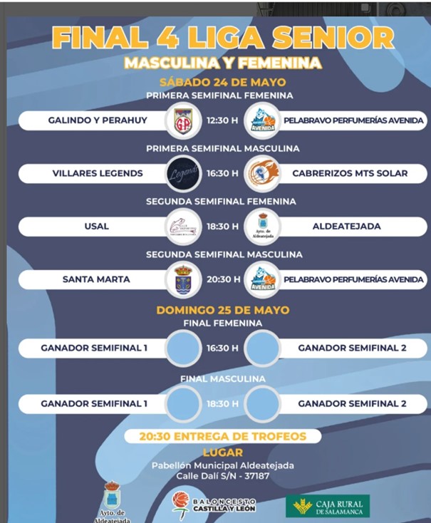 Horarios y partidos de la Final Four de la Liga Diputación de Baloncesto en Aldeatejada | Imagen 1