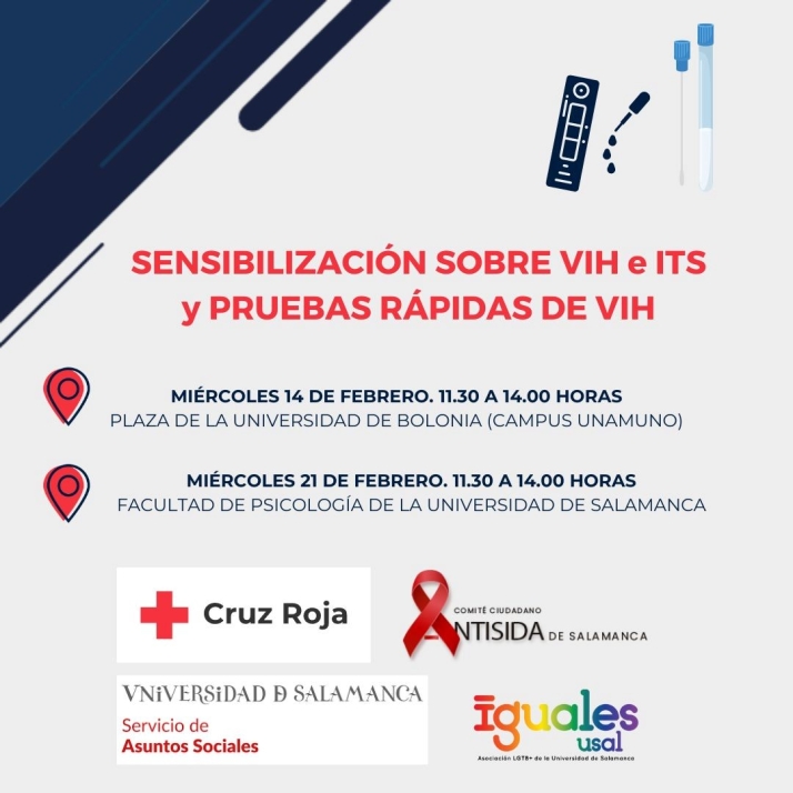 Pruebas r&aacute;pidas de VIH por el D&iacute;a Europeo de la Salud Sexual en Salamanca | Imagen 1