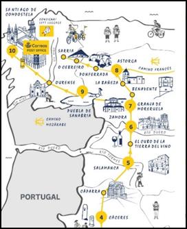 Los peregrinos en Salamanca ya pueden disfrutar de un mapa para descubrir los encantos de la V&iacute;a de la Plata | Imagen 1