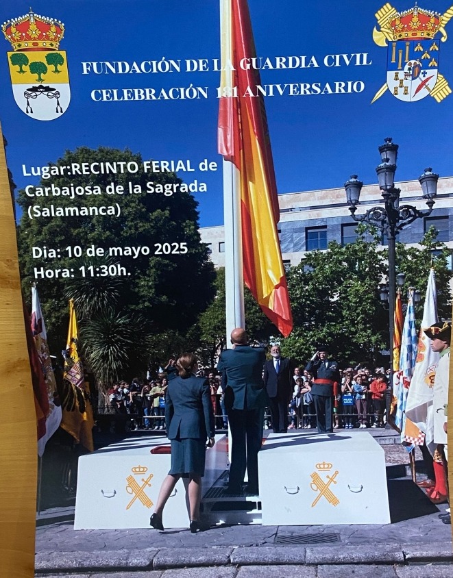 Homenaje, desfile y honores: as&iacute; celebrar&aacute; la Fundaci&oacute;n Guardia Civil su 181 Aniversario en Carbajosa | Imagen 1