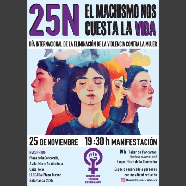 Salamanca vuelve a salir a la calle este martes para clamar contra la violencia machista | Imagen 1