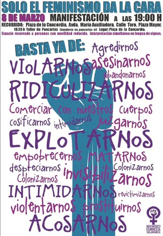 Salamanca vuelve a la calle este 8M: horario y recorrido de la manifestaci&oacute;n del domingo | Imagen 1