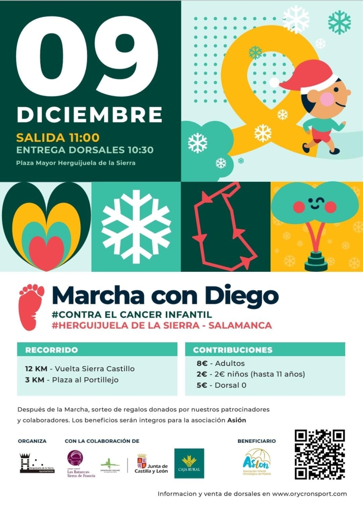 Herguijuela de la Sierra acoge el 9 de diciembre la II Marcha con Diego  | Imagen 1