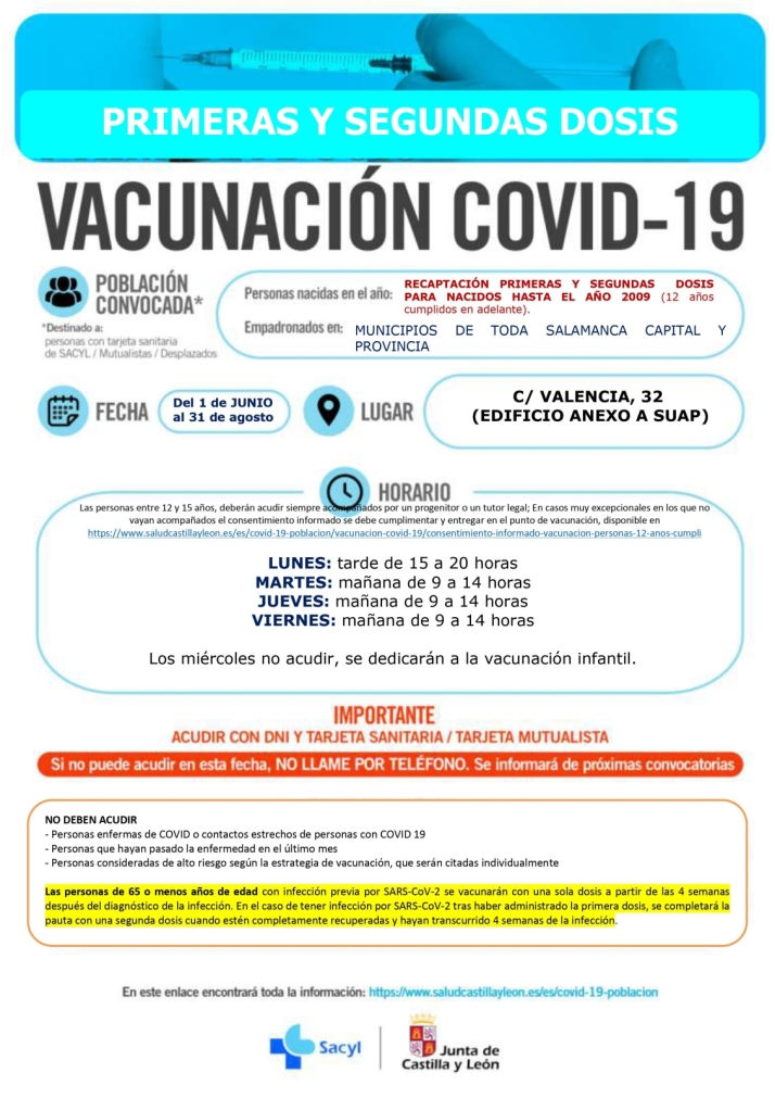 Estas son las fechas de las repescas para vacunarte contra el covid | Imagen 2