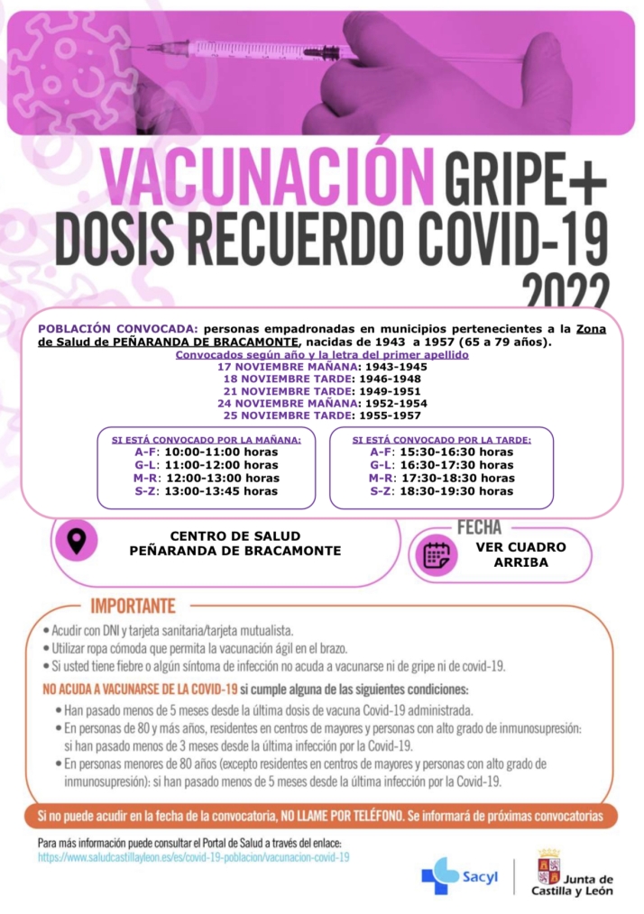 Nueva Convocatoria De Vacunaci N Gripe Y Covid Para Vecinos De A A Os Salamancartv Al