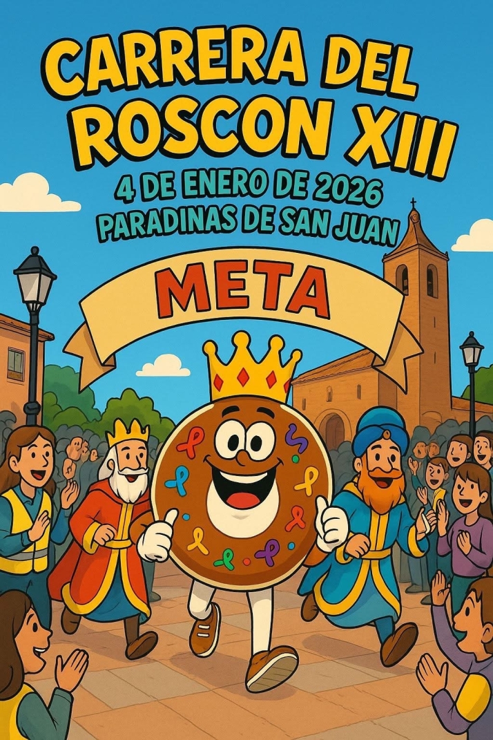 La Carrera del Roscón de Paradinas presenta una nueva y divertida imagen para promocionar su 13º edición, con fecha ya fijada | Imagen 1