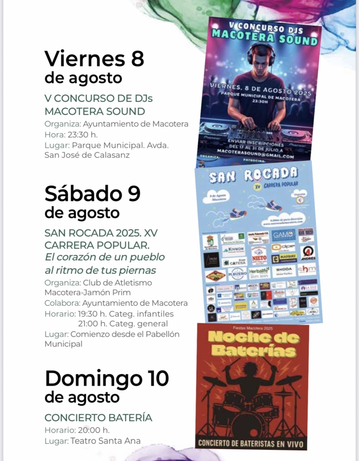 Llegan las esperadas fiestas de San Roque en Macotera: Este es el programa completo de actividades d&iacute;a a d&iacute;a | Imagen 2