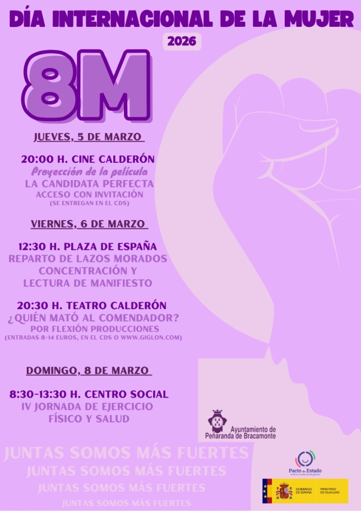 Peñaranda conmemora el 8M con cine, teatro, una jornada de salud y reivindicación potente desde el 5 de marzo | Imagen 1