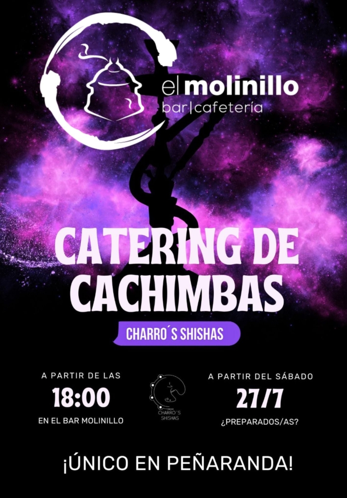 El Molinillo presenta y pone en marcha este s&aacute;bado 27 de julio el primer catering de Cachimbas de la ciudad | Imagen 1