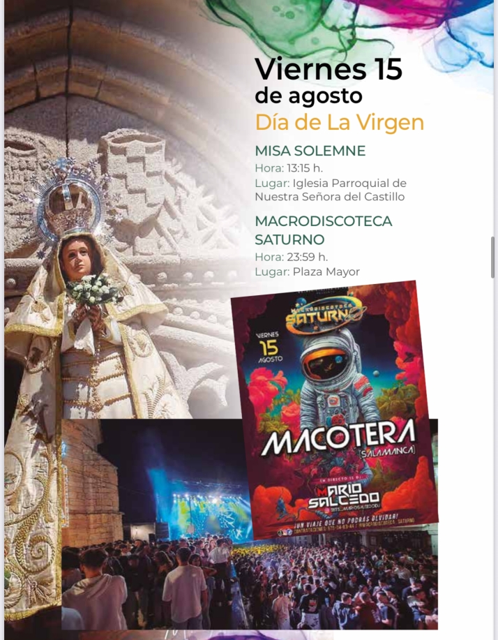 Llegan las esperadas fiestas de San Roque en Macotera: Este es el programa completo de actividades d&iacute;a a d&iacute;a | Imagen 6