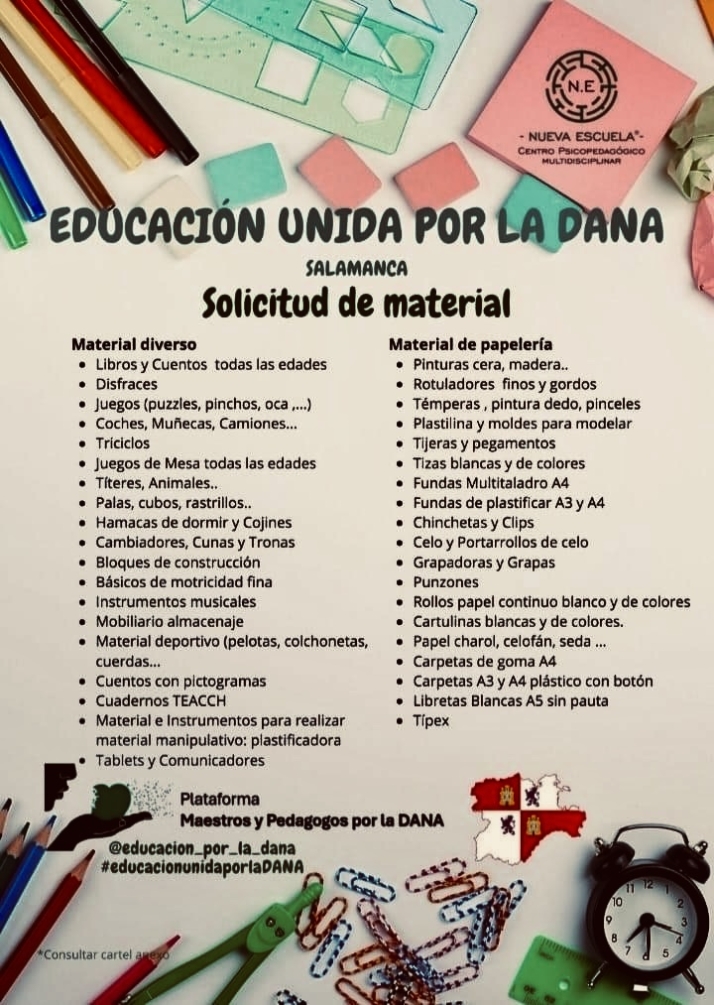 Babilafuente arranca una campa&ntilde;a especial de recogida de material escolar para los afectados por la Dana | Imagen 1