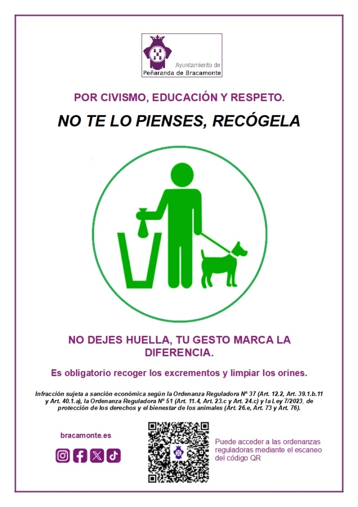 &ldquo;Recoger los excrementos de tu perro es obligatorio y tiene multa&rdquo;: Nueva campa&ntilde;a municipal | Imagen 1