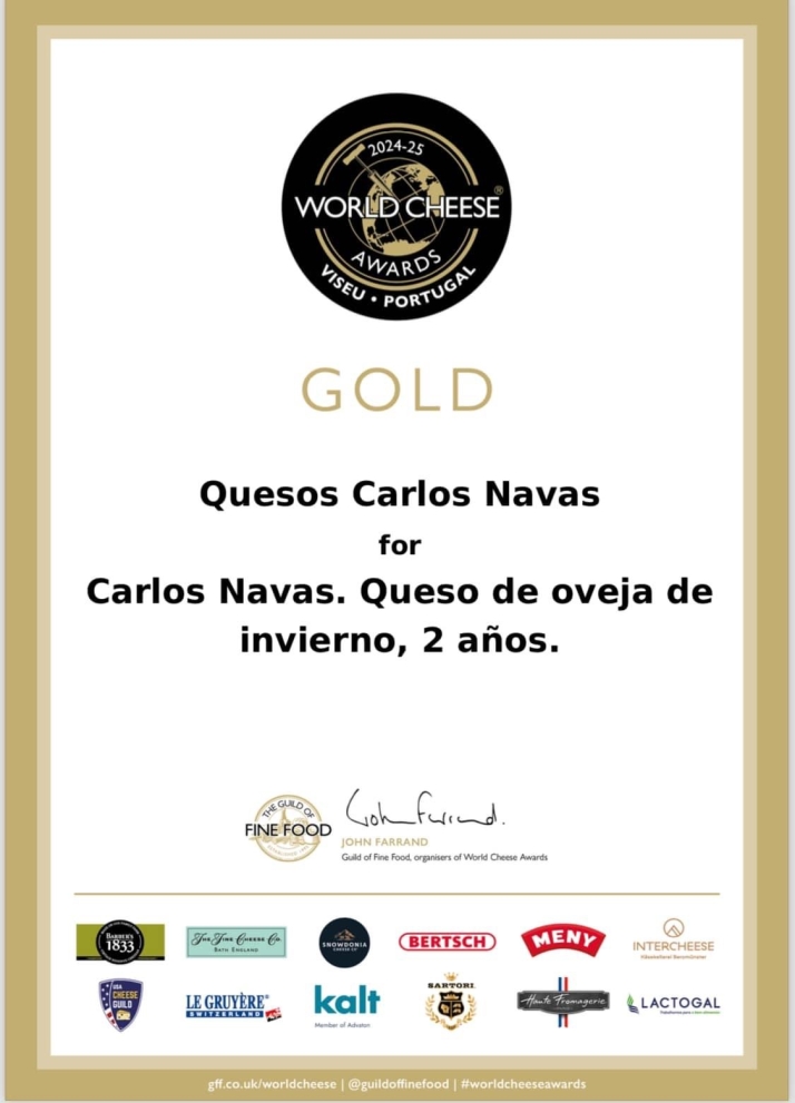 Quesos Carlos Navas, galardonado con dos medallas de oro y una de bronce en el prestigioso certamen mundial World Cheese Awards | Imagen 2