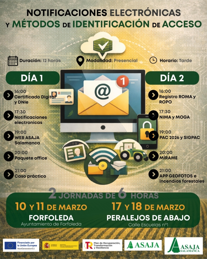 Asaja forma en competencias digitales a agricultores de Peralejos y Forfoleda | Imagen 1