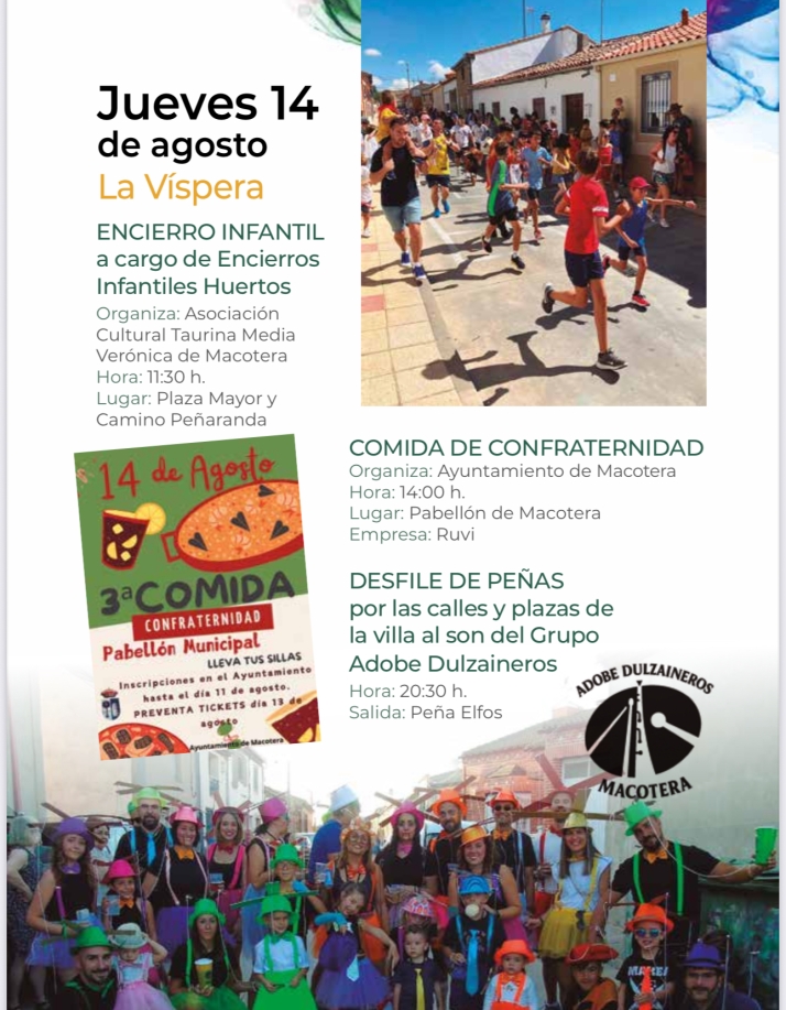Llegan las esperadas fiestas de San Roque en Macotera: Este es el programa completo de actividades d&iacute;a a d&iacute;a | Imagen 4