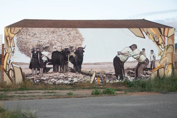 Los trabajos del campo inmortalizados en pintura mural en la provincia de Salamanca | Imagen 2