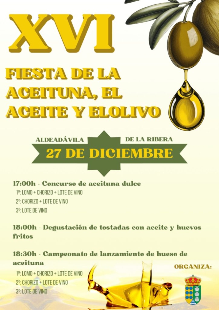 La XVI Fiesta de la Aceituna, el Aceite y el Olivo de Aldead&aacute;vila celebra el final de una buena campa&ntilde;a olivarera | Imagen 1