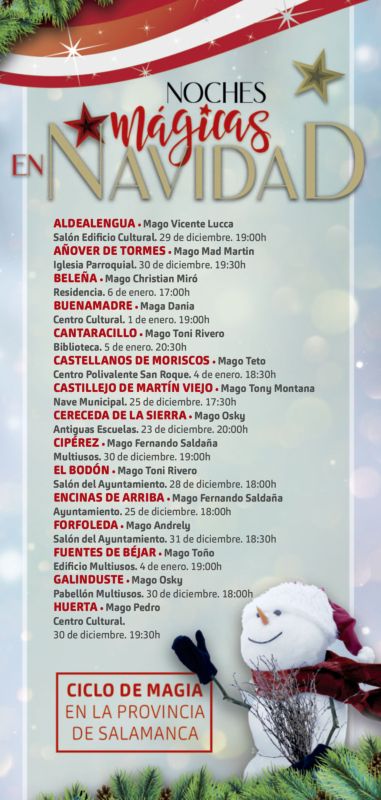 M&aacute;s de 30 municipios salmantinos disfrutar&aacute;n las 'Noches M&aacute;gicas de Navidad' | Imagen 1