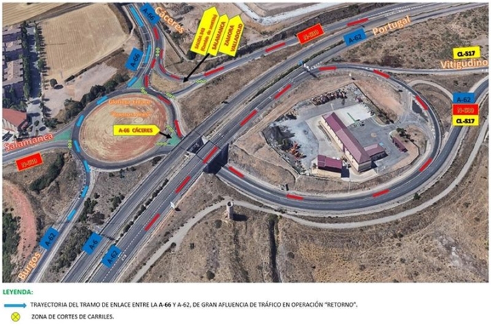 Cortes, desvíos y obras paralizadas: así es el dispositivo de la DGT en las carreteras salmantinas | Imagen 2