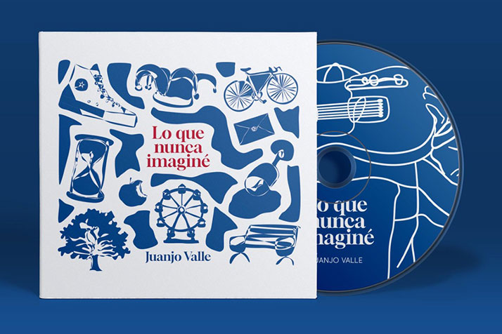 Portada del disco Lo que nunca imagine, dise&ntilde;o de Nuria Medina