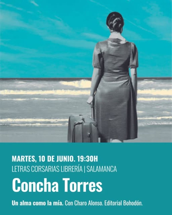 Concha Torres presenta en la Librer&iacute;a Letras Corsarias 'Un alma como la m&iacute;a', su nueva novela&nbsp; | Imagen 1