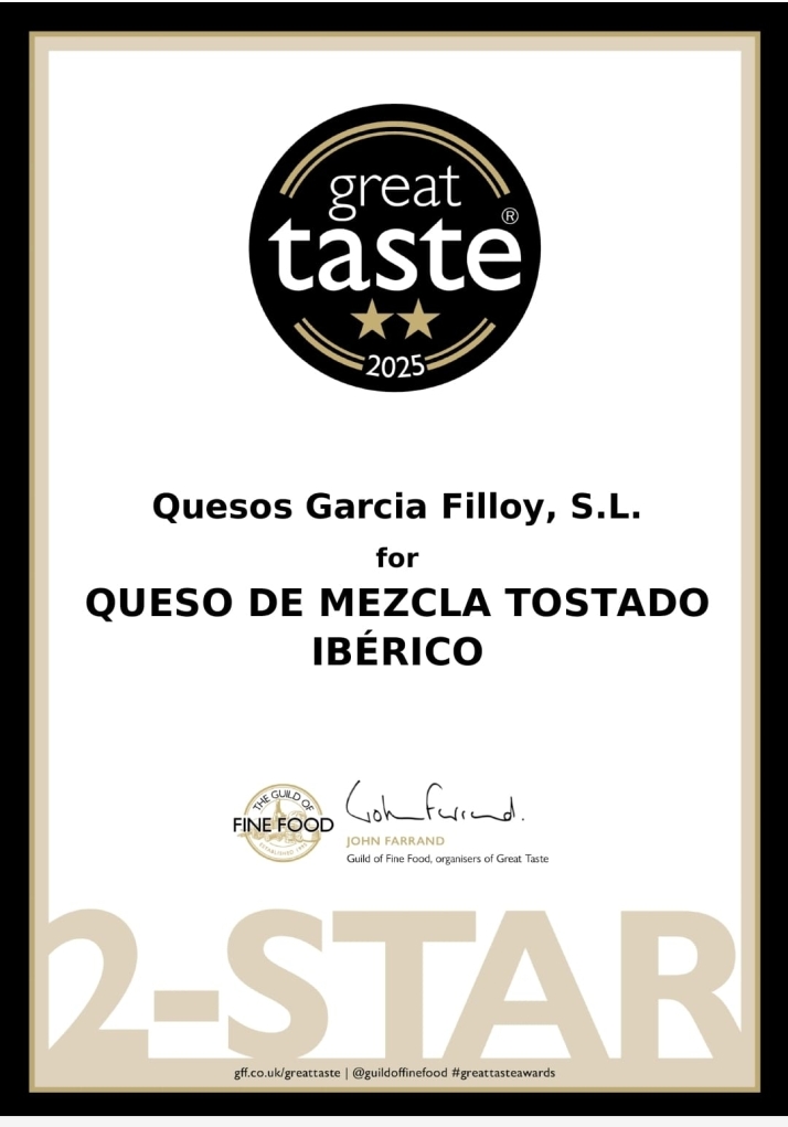 Quesos García Filloy logra dos estrellas en los Great Taste Awards por su mezcla tostado ibérico | Imagen 2